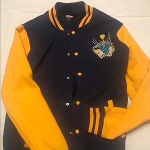 Marvel wolverine letterman button-up jacket.